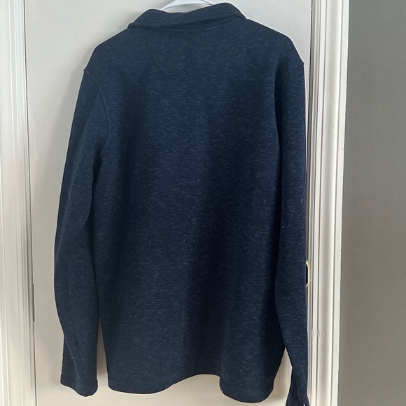 Eddie Bauer radiator fleece quarter zip pull over in blue size large (123) - Picture 7 of 7